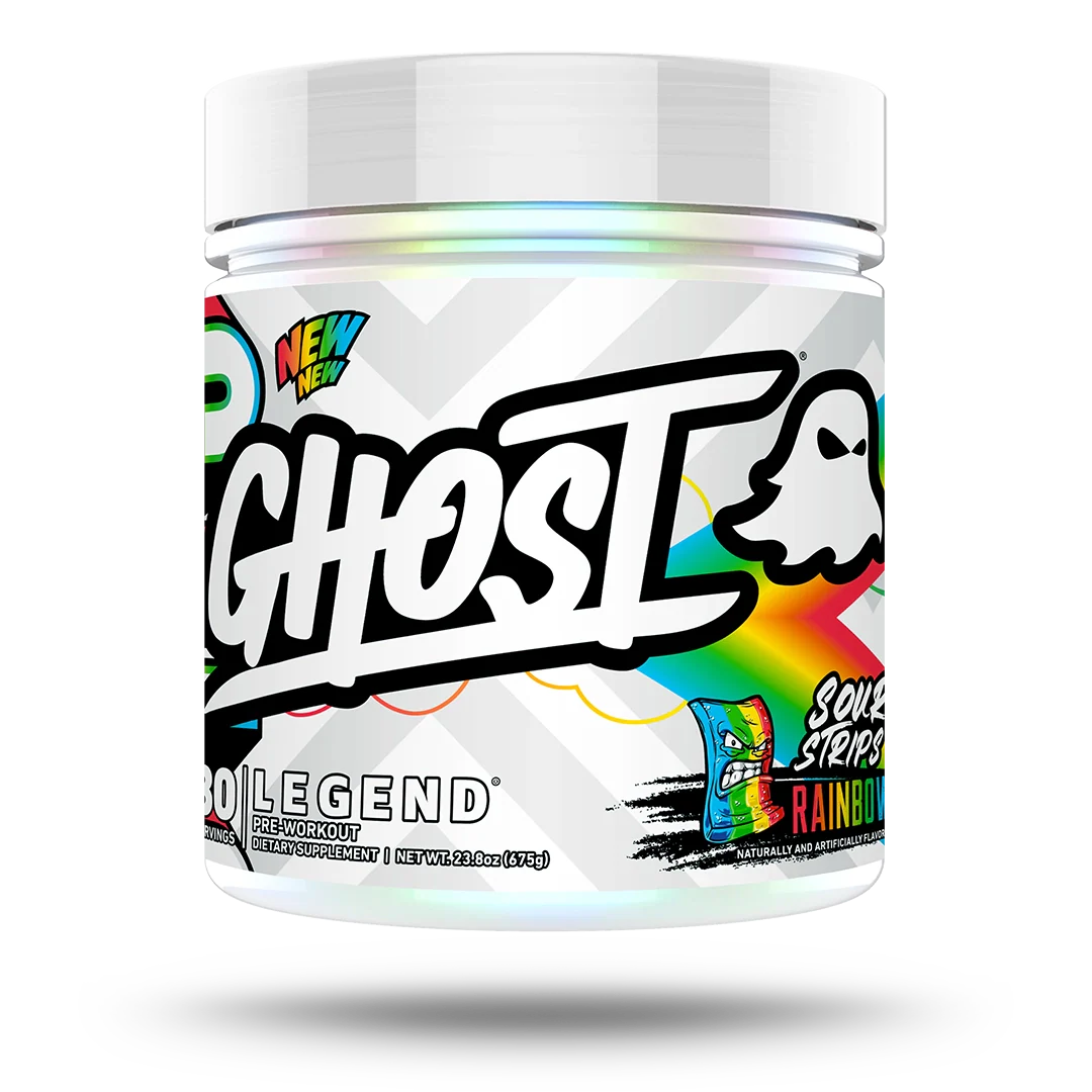 Ghost Legend V4 PWO - 675g Sour Strips Rainbow Candy