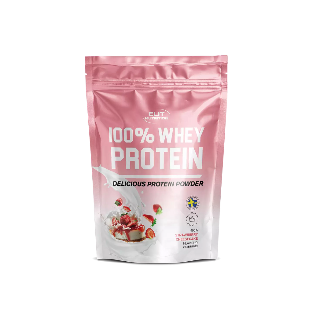 Elit Nutrition - 100% Whey Protein - Strawberry Cheesecake, 900g