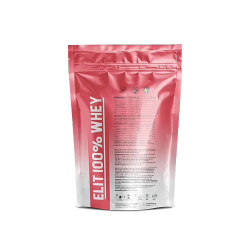 Elit Nutrition - 100% Whey Protein - Strawberry Fruit, 900g
