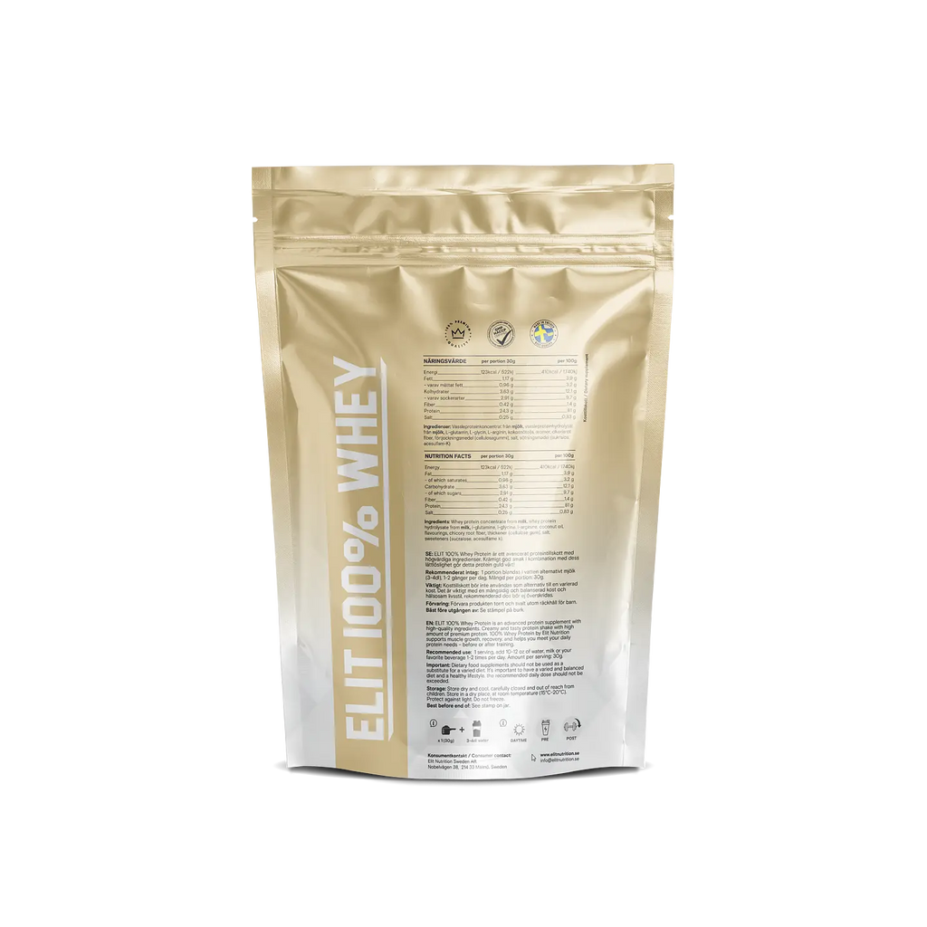 Elit Nutrition - 100% Whey Protein - Vanilla Ice Cream, 900g