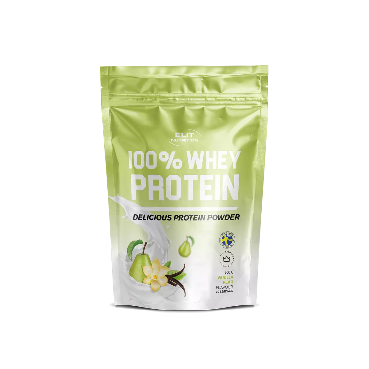 Elit Nutrition - 100% Whey Protein - Vanilla Pear, 900g