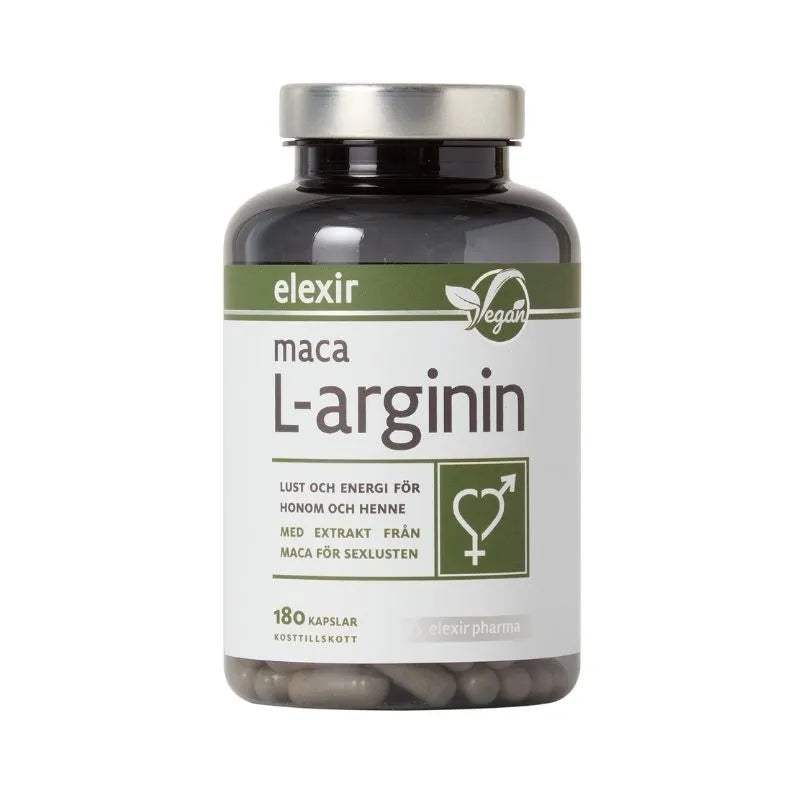 Elexir Pharma - Maca L-arginin 180 kapslar
