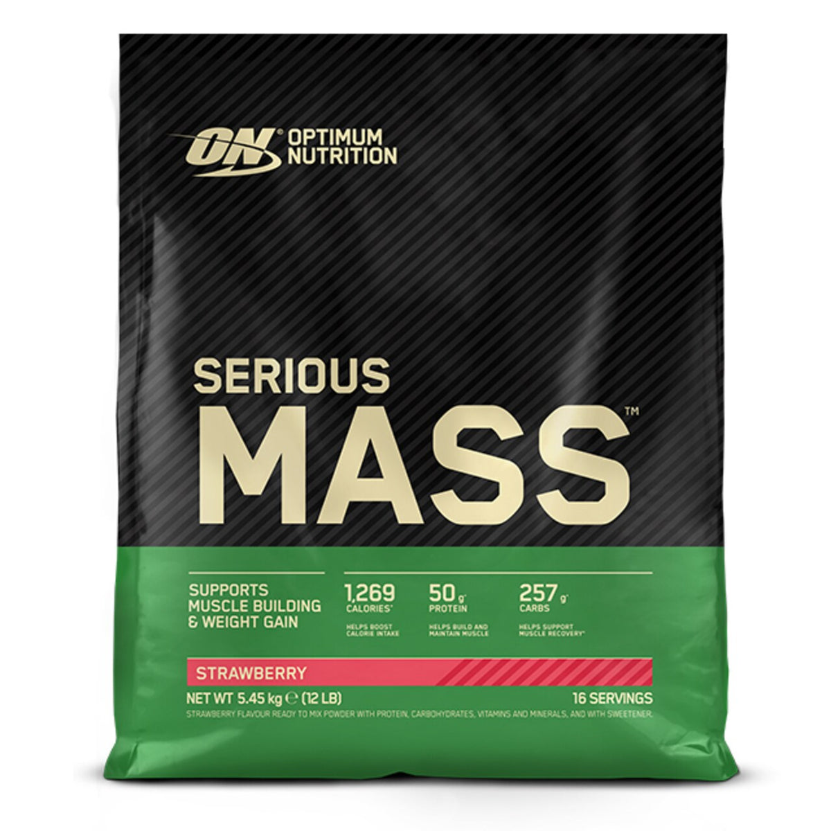 Optimum Nutrition Serious Mass - 5,45kg Strawberry